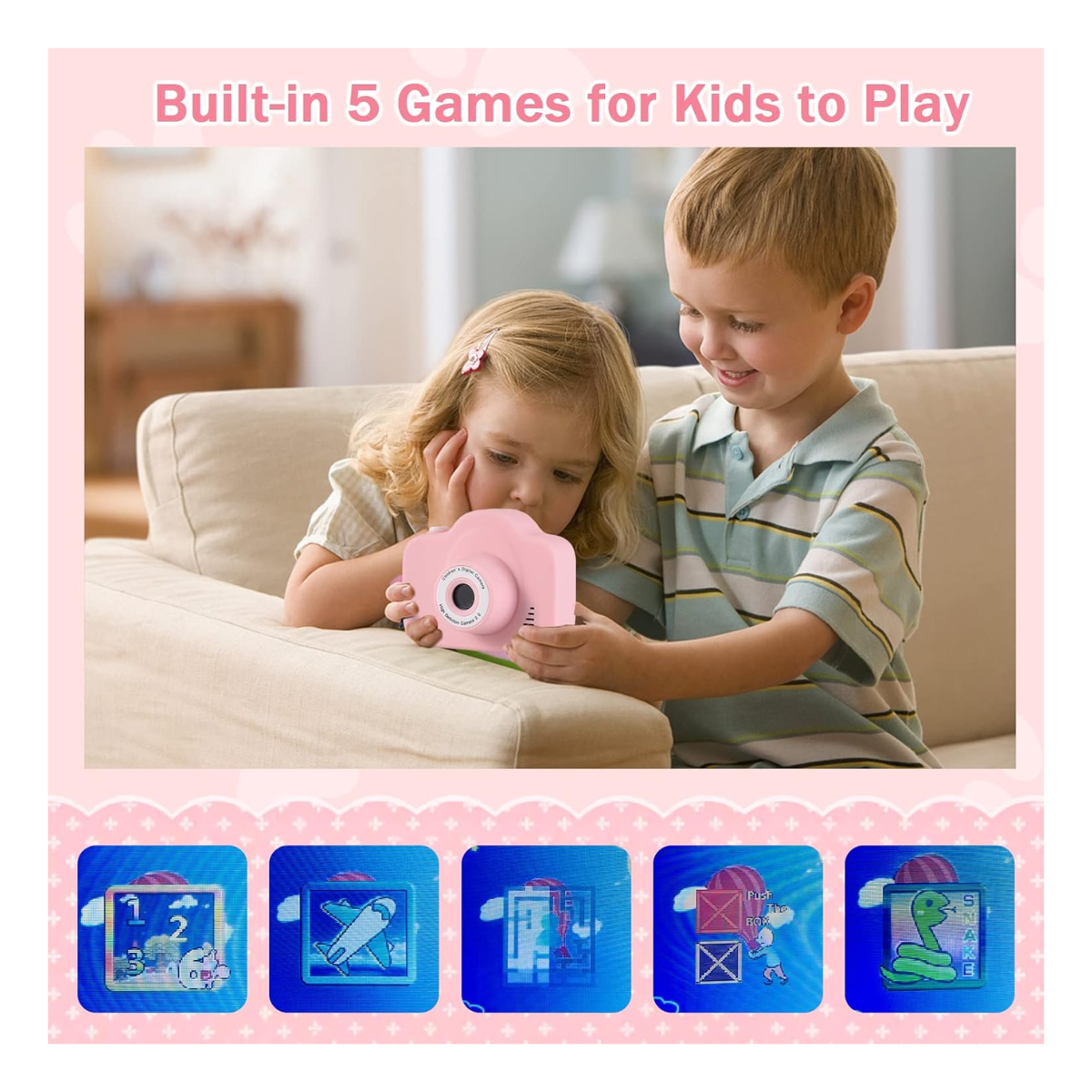 Vista 6 de Camara Infantil Digital - MODELO: ZORRO, COLOR: ROSADO